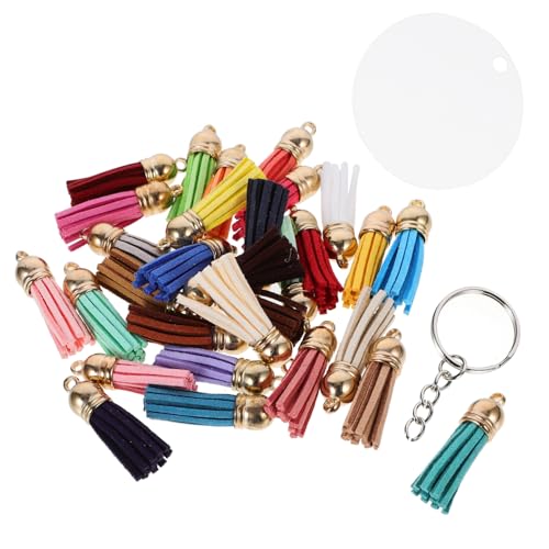 HORIALENCE Teiliges Acryl Keychain DIY mit Abnehmbarem Schlüsselring Lederquasten Anhänger Leicht und Langlebig Personalisierbar für Schlüsselanhänger Hundemarken und Kreative Bastelprojekte HORIALENCE Teiliges Acryl Keychain DIY mit Abnehmbarem Schlüsselring Lederquasten Anhänger Leicht und Langlebig Personalisierbar für Schlüsselanhänger Hundemarken und Kreative Bastelprojekte von HORIALENCE