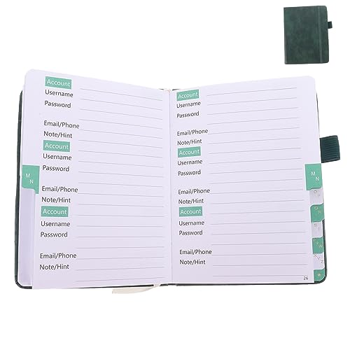 HORIALENCE Tragbares Adressbuch Organizer für Telefonnummern und Adressen Handliches Notizbuch im Format Grün für Büro und Reisen Einfach zu Bedienen für Freunde und Familie von HORIALENCE