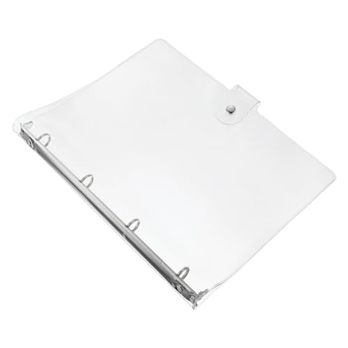 HORIALENCE Transparente Notizbuchhülle aus Kunststoff Ring Binder für Schule und Büro Schnallendes Design Schützt Ihre Notizen für Kreative Projekte und Aufbewahrung von HORIALENCE
