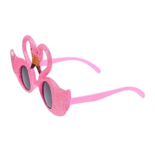 HORIALENCE Tropische Flamingo Sonnenbrille Witzige Partybrille für Luau Feiern Foto Requisite Langlebig und Leicht für Strandpartys Spaßaccessoire für Unvergessliche von HORIALENCE