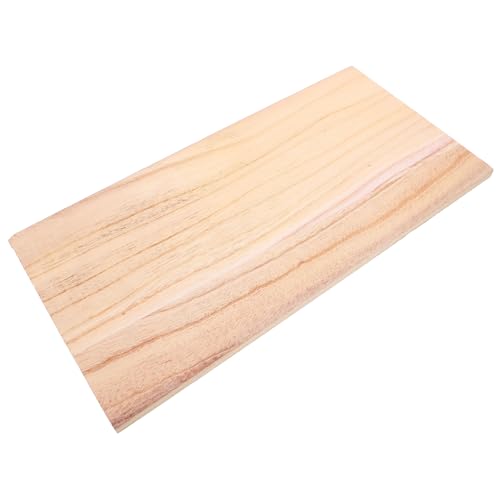 HORIALENCE Unbehandelte Holzplatte für Diy Möbelprojekte Rechteckige Holzscheiben für Bastelarbeiten Nachhaltiges Holzmaterial für Regale und Tischplatten von HORIALENCE