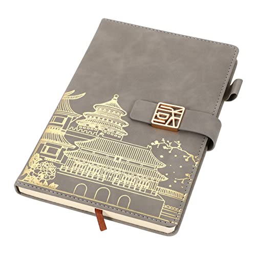 HORIALENCE Vintage Notizbuch mit Schnalle Robustes Tragbares Notepad für Tägliche Planungen Geeignet für Schüler Studenten und Berufstätige Stilvolles Design Rauchgrau HORIALENCE Vintage Notizbuch mit Schnalle Robustes Tragbares Notepad für Tägliche Planungen Geeignet für Schüler Studenten und Berufstätige Stilvolles Design Rauchgrau von HORIALENCE