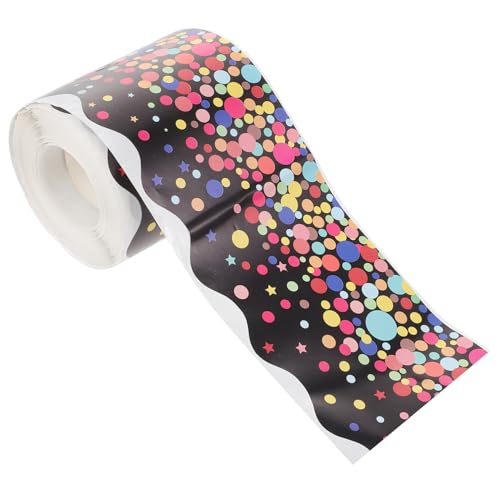 HORIALENCE Wellenförmiger Selbstklebender Bordüren aufkleber mit Bunten Punkten Dekorativer Rahmen für Pinnwand Tafel und Klassenzimmer Praktische Zuschneidbare Schuldekoration HORIALENCE Wellenförmiger Selbstklebender Bordüren aufkleber mit Bunten Punkten Dekorativer Rahmen für Pinnwand Tafel und Klassenzimmer Praktische Zuschneidbare Schuldekoration von HORIALENCE