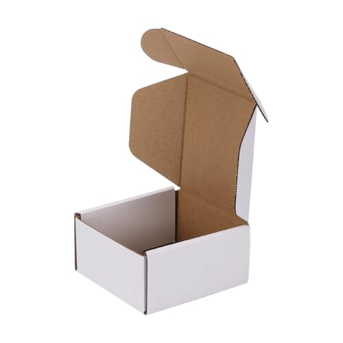 HORLIMER Versandkartons, 10,2 x 10,2 x 5,1 cm, Weiß, Wellpappe, Literatur-Versandtasche HORLIMER Versandkartons, 10,2 x 10,2 x 5,1 cm, Weiß, Wellpappe, Literatur-Versandtasche von HORLIMER