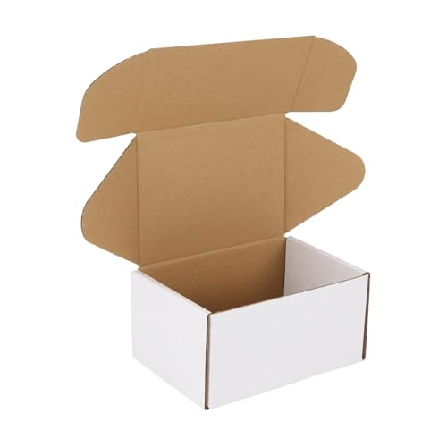 HORLIMER Versandkartons, 15,2 x 10,2 x 7,6 cm, weiße Wellpappe, Literatur-Versandtasche HORLIMER Versandkartons, 15,2 x 10,2 x 7,6 cm, weiße Wellpappe, Literatur-Versandtasche von HORLIMER
