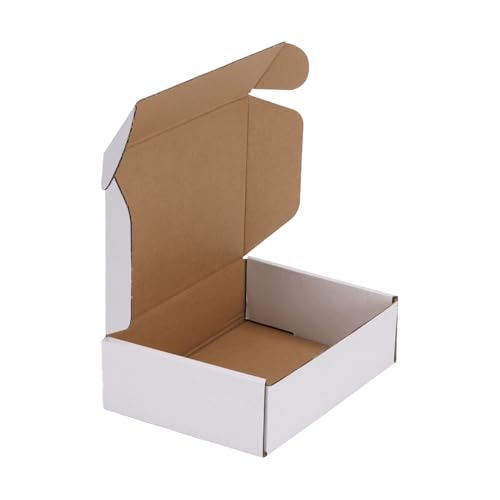 HORLIMER Versandkartons, 17,8 x 12,7 x 5,1 cm, Weiß, Wellpappe, Literatur-Versandtasche von HORLIMER