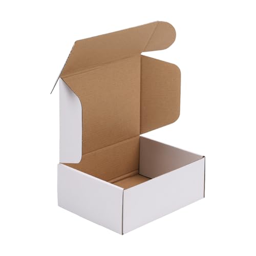 HORLIMER Versandkartons, 20,3 x 15,2 x 7,6 cm, Weiß, Wellpappe, Literatur-Versandtasche, 1 Stück HORLIMER Versandkartons, 20,3 x 15,2 x 7,6 cm, Weiß, Wellpappe, Literatur-Versandtasche, 1 Stück von HORLIMER