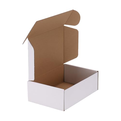 HORLIMER Versandkartons, 22,9 x 15,2 x 7,6 cm, weiße Wellpappe, Literatur-Versandtasche HORLIMER Versandkartons, 22,9 x 15,2 x 7,6 cm, weiße Wellpappe, Literatur-Versandtasche von HORLIMER