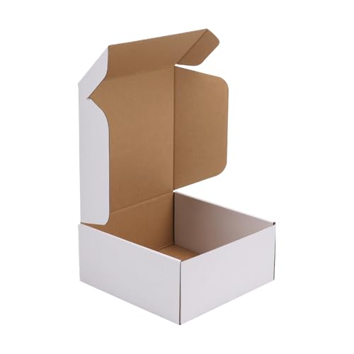 HORLIMER Versandkartons, 22,9 x 22,9 x 10,2 cm, Weiß, Wellpappe, Literatur-Versandtasche, 1 Stück HORLIMER Versandkartons, 22,9 x 22,9 x 10,2 cm, Weiß, Wellpappe, Literatur-Versandtasche, 1 Stück von HORLIMER
