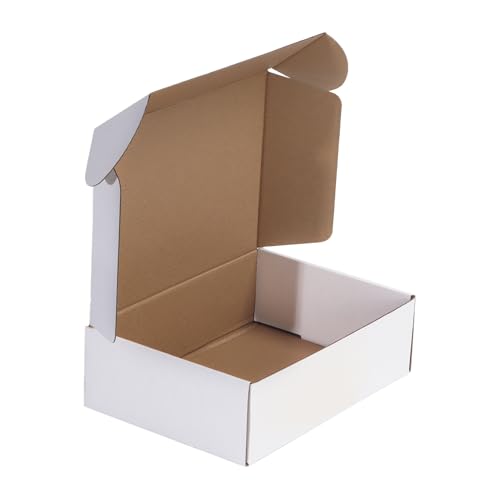 HORLIMER Versandkartons, 25,4 x 17,8 x 7,6 cm, weiße Wellpappe, Literatur-Versandtasche HORLIMER Versandkartons, 25,4 x 17,8 x 7,6 cm, weiße Wellpappe, Literatur-Versandtasche von HORLIMER