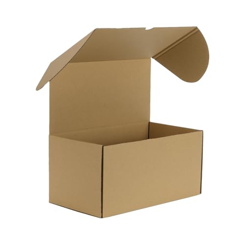 HORLIMER Versandkartons, 27,9 x 15,2 x 15,2 cm, braun, Wellpappe, Literatur-Versandtasche, 1 Stück HORLIMER Versandkartons, 27,9 x 15,2 x 15,2 cm, braun, Wellpappe, Literatur-Versandtasche, 1 Stück von HORLIMER