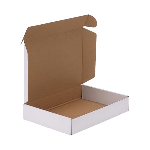HORLIMER Versandkartons, 27,9 x 20,3 x 5,1 cm, weiße Wellpappe, Literatur-Versandtasche HORLIMER Versandkartons, 27,9 x 20,3 x 5,1 cm, weiße Wellpappe, Literatur-Versandtasche von HORLIMER