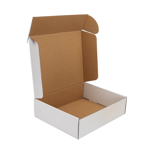 HORLIMER Versandkartons, 27,9 x 22,9 x 7,6 cm, Weiß, Wellpappe, Literatur-Versandtasche, 1 Stück HORLIMER Versandkartons, 27,9 x 22,9 x 7,6 cm, Weiß, Wellpappe, Literatur-Versandtasche, 1 Stück von HORLIMER