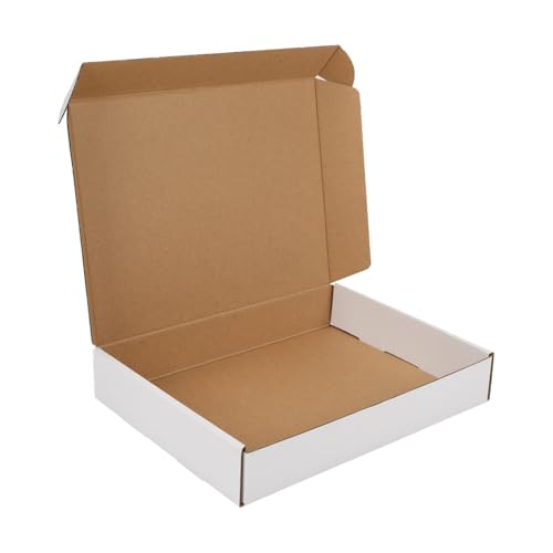 HORLIMER Versandkartons, 30,5 x 22,9 x 5,1 cm, weiße Wellpappe, Literatur-Versandtasche HORLIMER Versandkartons, 30,5 x 22,9 x 5,1 cm, weiße Wellpappe, Literatur-Versandtasche von HORLIMER
