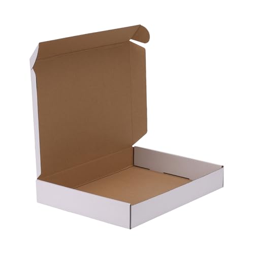 HORLIMER Versandkartons, 33 x 25,4 x 5,1 cm, weiße Wellpappe, Literatur-Versandtasche HORLIMER Versandkartons, 33 x 25,4 x 5,1 cm, weiße Wellpappe, Literatur-Versandtasche von HORLIMER