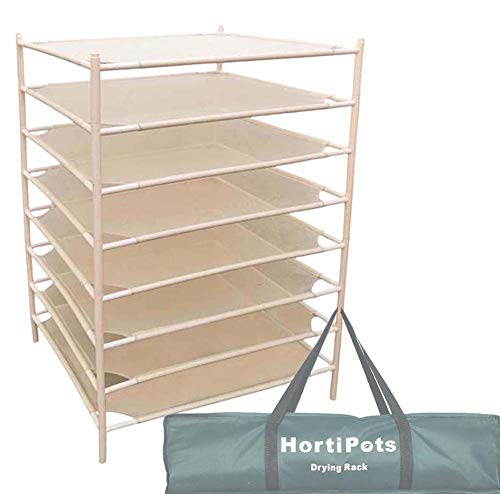 HORTIPOTS Kräutertrockner mit 8 Ebenen, Trockennetz, quadratisch, 71,1 x 71,1 cm, zum Trocknen von Kleidung oder zum Kürzen von Pflanzen wie Kräutern, Früchten, Blumen HORTIPOTS Kräutertrockner mit 8 Ebenen, Trockennetz, quadratisch, 71,1 x 71,1 cm, zum Trocknen von Kleidung oder zum Kürzen von Pflanzen wie Kräutern, Früchten, Blumen von HORTIPOTS