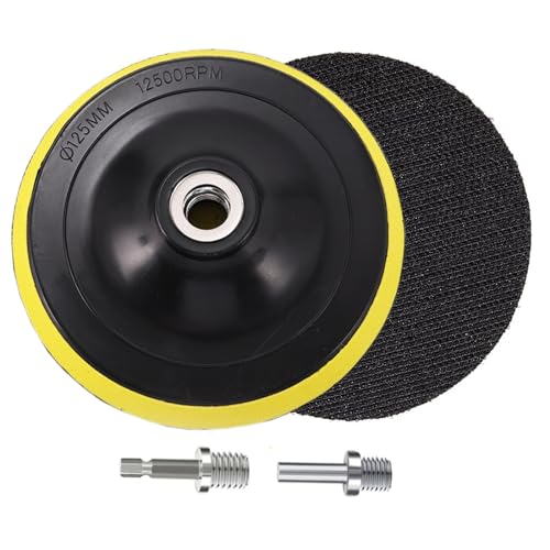 HOTCKB 2 Stück Klett-Schleifteller 125mm Schleifpapierteller mit Bohradapter M14 inkl. Spanndorn für Exzenterschleifpapier HOTCKB 2 Stück Klett-Schleifteller 125mm Schleifpapierteller mit Bohradapter M14 inkl. Spanndorn für Exzenterschleifpapier von HOTCKB