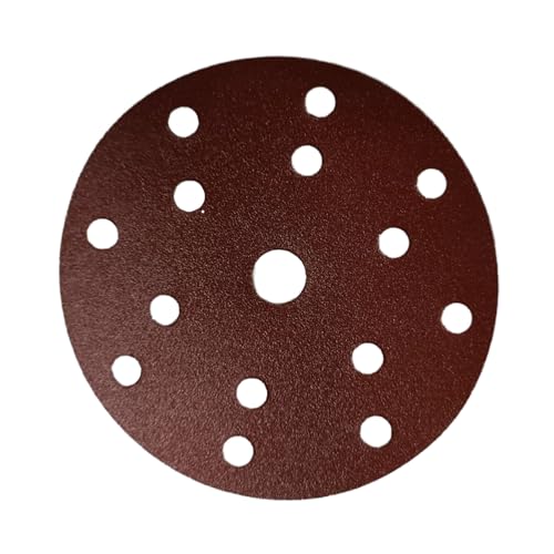 HOTCKB 50tlg Schleifpapier Scheiben Ø 150mm Schleifpapi Klett 15 Loch Exzenterschleifer Körnung 100 von HOTCKB