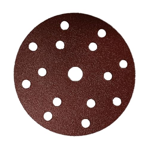 HOTCKB 50tlg Schleifpapier Scheiben Ø 150mm Schleifpapi Klett 15 Loch Exzenterschleifer Körnung 60 von HOTCKB