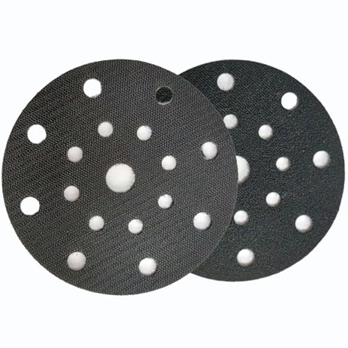 HOTCKB 2 Stück Klett Schleifteller 150mm Schleiftellerschoner 17 Löcher Klettverschluss Schutzauflag 6 Zoll Polierteller für Exzenterschleifer HOTCKB 2 Stück Klett Schleifteller 150mm Schleiftellerschoner 17 Löcher Klettverschluss Schutzauflag 6 Zoll Polierteller für Exzenterschleifer von HOTCKB