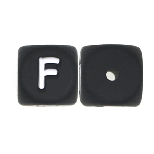 10 Stück 12 mm schwarze Silikon-Buchstaben-Perlen für Schlüsselbundherstellung, Zubehör, DIY-Halskette, Heimdekoration, Bastelbedarf, 10 Stück F 10 Stück 12 mm schwarze Silikon-Buchstaben-Perlen für Schlüsselbundherstellung, Zubehör, DIY-Halskette, Heimdekoration, Bastelbedarf, 10 Stück F von HOTIPS