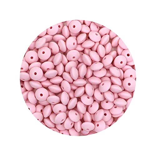 100 Stück 12 mm Silikon-Linsenperlen Backenzahn-Zubehör DIY zum Selbermachen von Halsketten, Armbändern, Schmuckzubehör, 100 Stück, Quarz, Rosa 100 Stück 12 mm Silikon-Linsenperlen Backenzahn-Zubehör DIY zum Selbermachen von Halsketten, Armbändern, Schmuckzubehör, 100 Stück, Quarz, Rosa von HOTIPS