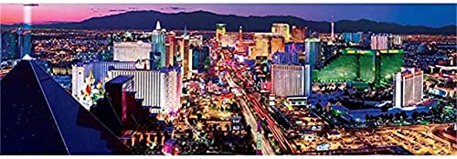 Diamond Painting Set Malen nach Zahlen, Nachtlandschaft Am Las Vegas Strip 50x100cm 5D Diamant Malerei Kits DIY Diamant Gemälde Bilder voller Bohrer Stickerei Diamond Kunst Basteln Leinwand Wand Dekor von HOTIPS