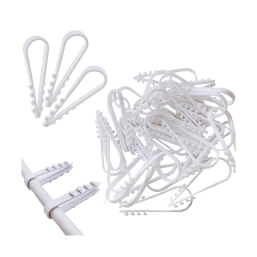 Dübel-Klemme für Rundkabel, Kabelschelle U Type, Schlaufendübel Lines U-Förmiges Dübelklemmschelle, Weichplastik Kabel Clips, Elektrisches Kabelbinder, Stecklaschen zur Befestigung von Kabeln, 100 Stk Dübel-Klemme für Rundkabel, Kabelschelle U Type, Schlaufendübel Lines U-Förmiges Dübelklemmschelle, Weichplastik Kabel Clips, Elektrisches Kabelbinder, Stecklaschen zur Befestigung von Kabeln, 100 Stk von HOTMNTY