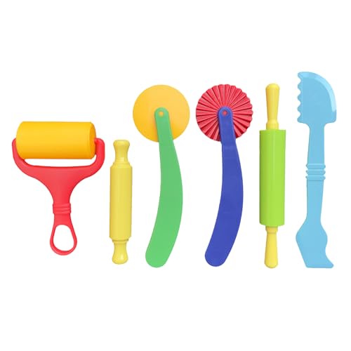 HOTMNTY Knetwerkzeug, Teilig Knete Zubehör Kinder, Knete Ausstechformen, Küchenspielzeug Modellierwerkzeug, Lernspielzeug Kneteset, Plastilin Werkzeuge, Play Werkzeug Kneteset für Magic Sand, 6 Stück HOTMNTY Knetwerkzeug, Teilig Knete Zubehör Kinder, Knete Ausstechformen, Küchenspielzeug Modellierwerkzeug, Lernspielzeug Kneteset, Plastilin Werkzeuge, Play Werkzeug Kneteset für Magic Sand, 6 Stück von HOTMNTY