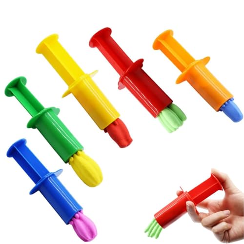 Knetwerkzeug für Kinder, Knete Modellierwerkzeug Set, Kunststoff Ton und Teig Extruder, Knete Zubehör Kinder, Knetwerkzeug Teig Plastilin Werkzeuge Knete Teig Lernspielzeug Kit für Unisex Kinder, 5Stk Knetwerkzeug für Kinder, Knete Modellierwerkzeug Set, Kunststoff Ton und Teig Extruder, Knete Zubehör Kinder, Knetwerkzeug Teig Plastilin Werkzeuge Knete Teig Lernspielzeug Kit für Unisex Kinder, 5Stk von HOTMNTY