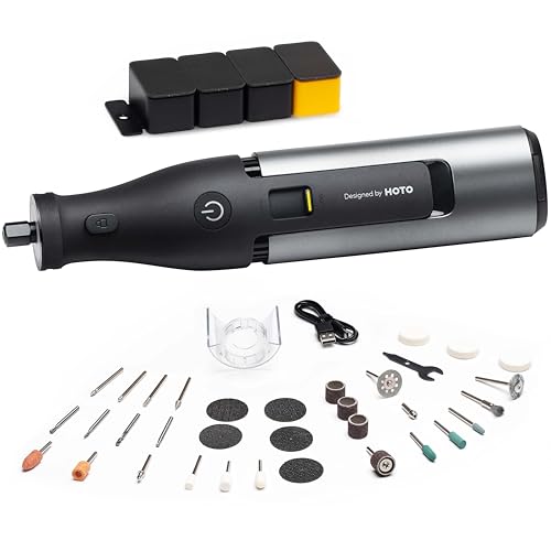 HOTO 12V Multifunktionswerkzeug Set inkl. 37 Zubehörteile, variable Drehzahl 5.000–35.000 U/min – zum Schneiden, Schleifen, Gravieren, Polieren, Schärfen, Reinigen und Schnitzen HOTO 12V Multifunktionswerkzeug Set inkl. 37 Zubehörteile, variable Drehzahl 5.000–35.000 U/min – zum Schneiden, Schleifen, Gravieren, Polieren, Schärfen, Reinigen und Schnitzen von HOTO