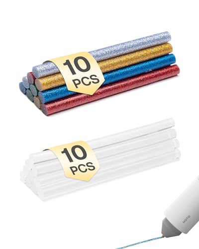 HOTO Bunte Heißklebepatronen Mini Klebesticks, 6 Farben 20 Stück Klebestifte Set, 7 x 125 mm Heißklebestifte für gängige Heißklebepistole, für Heimwerken Reparieren Dekorieren HOTO Bunte Heißklebepatronen Mini Klebesticks, 6 Farben 20 Stück Klebestifte Set, 7 x 125 mm Heißklebestifte für gängige Heißklebepistole, für Heimwerken Reparieren Dekorieren von HOTO