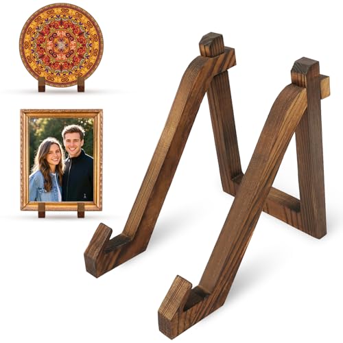 HOTUT Tellerständer Holz, Deko Tellerhalter, Tellerhalter Ständer, Staffelei Fuer Teller, Foto, Bild, Bücher, Bilderrahmen - 20,3 cm HOTUT Tellerständer Holz, Deko Tellerhalter, Tellerhalter Ständer, Staffelei Fuer Teller, Foto, Bild, Bücher, Bilderrahmen - 20,3 cm von HOTUT