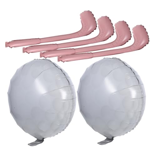 HOUDERCO 1 Satz Aufblasbarer Ballon Kindergeburtstag Golf Party Zubehör Golf Golfveranstaltungszubehör Golf Themenparty Golf Themenfeier Sportballondekor Sportfolienballon Aluminiumfolie von HOUDERCO