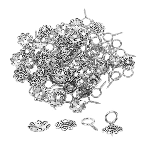 HOUDERCO 1 Satz Schmuckzubehör mit Spacer Perlen und Augenstiften Diy Bastelperlen für Armbänder und Schmuckherstellung Langlebendem Legierungsmaterial von HOUDERCO
