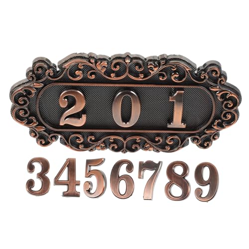 HOUDERCO 1 Satz Türschild Hausnummer Vintage Design für Einfache Installation für Bürogebäude HOUDERCO 1 Satz Türschild Hausnummer Vintage Design für Einfache Installation für Bürogebäude von HOUDERCO