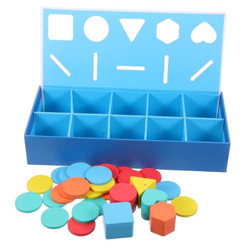 HOUDERCO 1 Schachtel Montessori Holzspielzeug und Formen Sortierbox für Kleinkinder Pädagogisches Lernspielzeug Formenerkennung Motorischen Fähigkeiten und Logischem Sicheres und von HOUDERCO