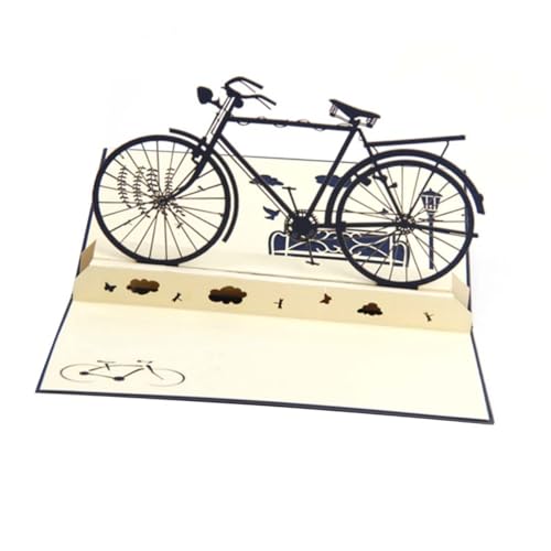 HOUDERCO 1 Stück Fahrrad Grußkarte Retro Design für Vatertag und Einladungen Kreative Klappkarte mit Lebendigen für Besondere Anlässe Hochwertige Papierqualität HOUDERCO 1 Stück Fahrrad Grußkarte Retro Design für Vatertag und Einladungen Kreative Klappkarte mit Lebendigen für Besondere Anlässe Hochwertige Papierqualität von HOUDERCO