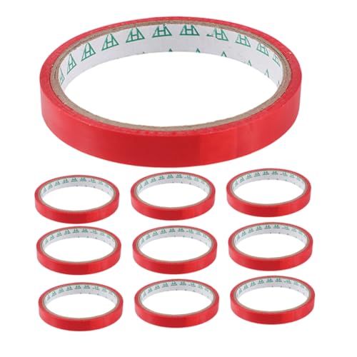 HOUDERCO 10 Rollen Dichtungsband Klebeband Beutelversiegelungsbandspender farbige Dichtungsbänder Klebebänder zum Abdichten Verschlussbänder für Gemüsebeutel Abdichtband Packbänder bopp rot HOUDERCO 10 Rollen Dichtungsband Klebeband Beutelversiegelungsbandspender farbige Dichtungsbänder Klebebänder zum Abdichten Verschlussbänder für Gemüsebeutel Abdichtband Packbänder bopp rot von HOUDERCO
