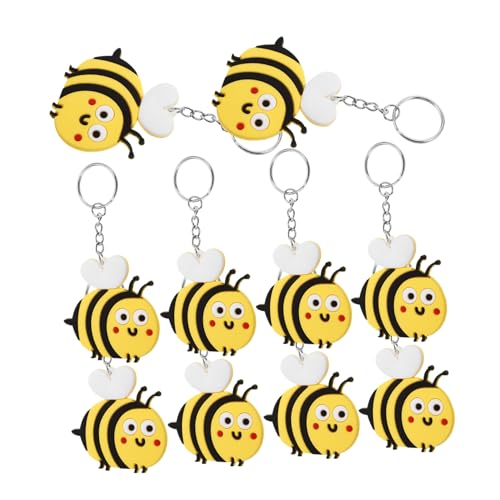 HOUDERCO 10 Stück Bienen Schlüsselanhänger Cartoon Bienen Schlüsselring Anhänger Neuheit Schlüsselring Cartoon Bienen Schlüsselring Hängender Schlüsselanhänger Neuheit HOUDERCO 10 Stück Bienen Schlüsselanhänger Cartoon Bienen Schlüsselring Anhänger Neuheit Schlüsselring Cartoon Bienen Schlüsselring Hängender Schlüsselanhänger Neuheit von HOUDERCO