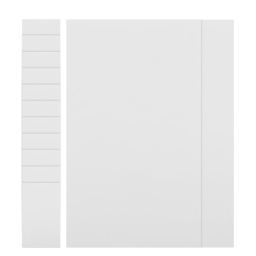 HOUDERCO 100 Stück leere Karte Karteikarten leer Klassenzimmer müssen haben Notizpolster süße Bürovorräte Notizbilder kleine Schreibblöcke kleiner Notizblock Papier Weiß von HOUDERCO