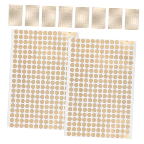 HOUDERCO 10Blätter Selbstklebende Runde Etiketten Gold Aufkleber aus Kupferpapier Beschriften Sortieren für Kreative Projekte HOUDERCO 10Blätter Selbstklebende Runde Etiketten Gold Aufkleber aus Kupferpapier Beschriften Sortieren für Kreative Projekte von HOUDERCO
