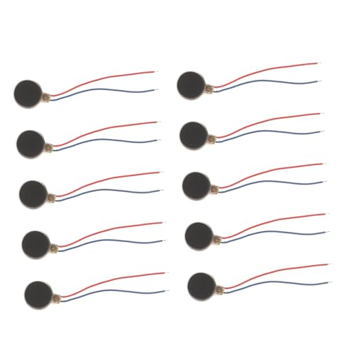 HOUDERCO 10Stücke Mini Vibrationsmotoren Vielseitige Mikro Motoren für Mobiltelefone und Beauty Massagegeräte Langlebig und Stabil für DIY Projekte und Elektronik von HOUDERCO