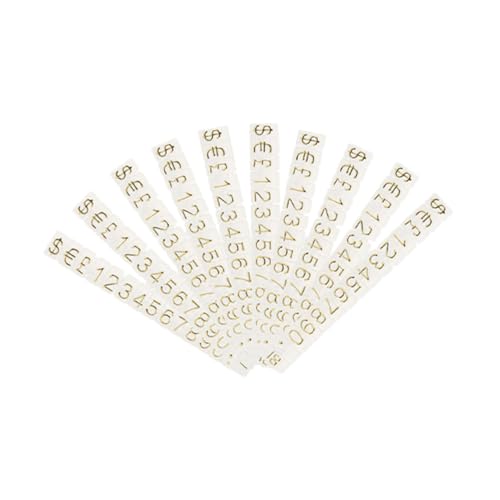 HOUDERCO 10Stücke Preiswürfel Verstellbar für Einzelhandel Transparente Preisschilder für Schmuck Bekleidung und Lebensmittelgeschäfte Einfach zu Montieren Ändern von HOUDERCO