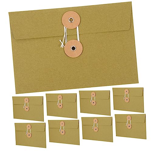HOUDERCO 10Stücke Retro Vintage Dateibeutel Kreative Papierumschläge mit Kordelverschluss Praktische Aufbewahrung für Büro Schule und Reisen Verstärkt und Sicher für Vertrauliche HOUDERCO 10Stücke Retro Vintage Dateibeutel Kreative Papierumschläge mit Kordelverschluss Praktische Aufbewahrung für Büro Schule und Reisen Verstärkt und Sicher für Vertrauliche von HOUDERCO