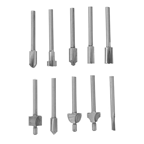 HOUDERCO 10Stücke Router Bits für Rotationswerkzeuge Hochwertige Hartmetallfräser für Präzise Holzverarbeitung und Cnc Maschinen Langlebig und Effizient von HOUDERCO