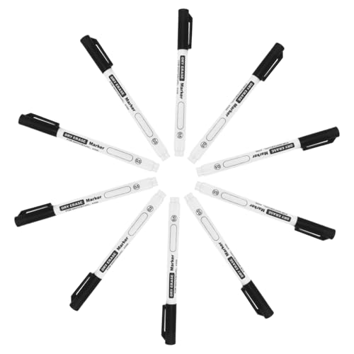 HOUDERCO 10Stücke Schreibmarkierungsstifte Abwischbare Marker für Whiteboards Spitze für Schule Büro und Zuhause Komfortabel und Langlebig für Lehrer HOUDERCO 10Stücke Schreibmarkierungsstifte Abwischbare Marker für Whiteboards Spitze für Schule Büro und Zuhause Komfortabel und Langlebig für Lehrer von HOUDERCO