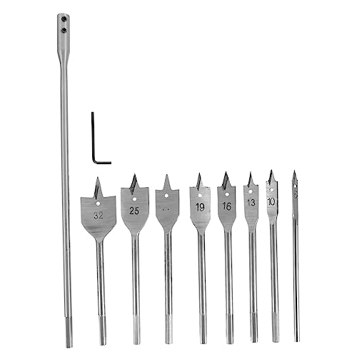 HOUDERCO 10Stücke Teiliges Holzbohrer mit Klingen Hochcarbonstahl für Materialbearbeitung Präzise ohne Ausbrüche für Sperrholz von HOUDERCO