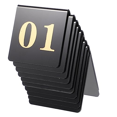HOUDERCO 10Stücke Tischnummern Doppelseitig für Hochzeiten Geburtstagsfeiern Wiederverwendbare Tischkarten Beschriftung Design HOUDERCO 10Stücke Tischnummern Doppelseitig für Hochzeiten Geburtstagsfeiern Wiederverwendbare Tischkarten Beschriftung Design von HOUDERCO