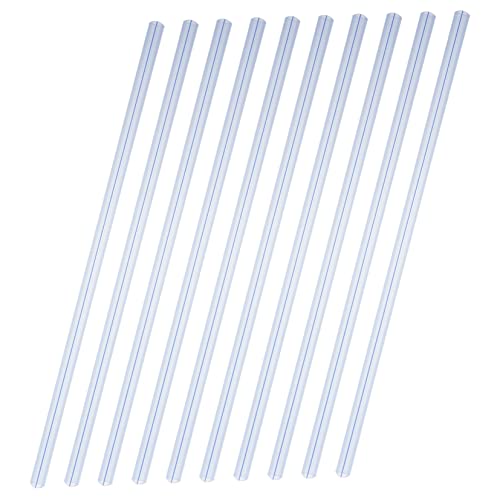HOUDERCO 10Stücke Transparent Schiebe Binder für Lose Leicht und Tragbar für Schule Büro und Notizen Kunststoff Buchringe für Effektive Dokumentenorganisation von HOUDERCO